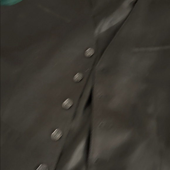 Express Sleek Black Buttoned Vest - Picture 4 of 6